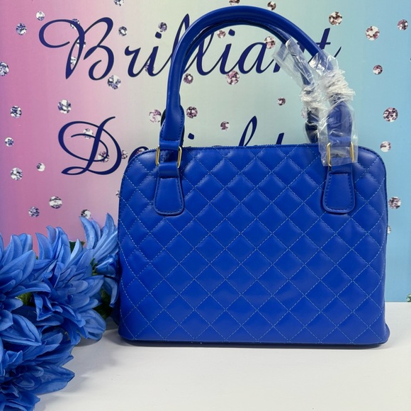 💙SALE QUILTED DOME SATCHEL WITH STRAP - Picture 7 of 11